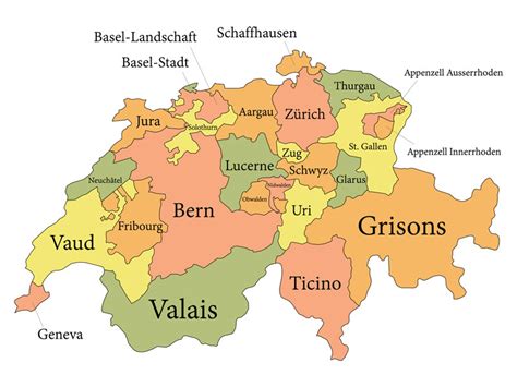 list of cities in switzerland|Switzerland : Cantons and Cities .